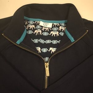 🏖 Crown &Ivy Navy half zip Sz M